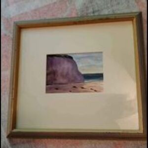 Scott Creek Santa Cruz California a 1991 Original Art Framed Picture